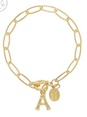 Susan Shaw Bamboo Initial “A” Bracelet - NWT